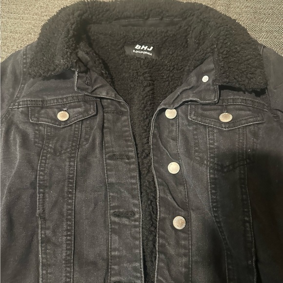 BHJ Black jean jacket size small - Picture 4 of 5